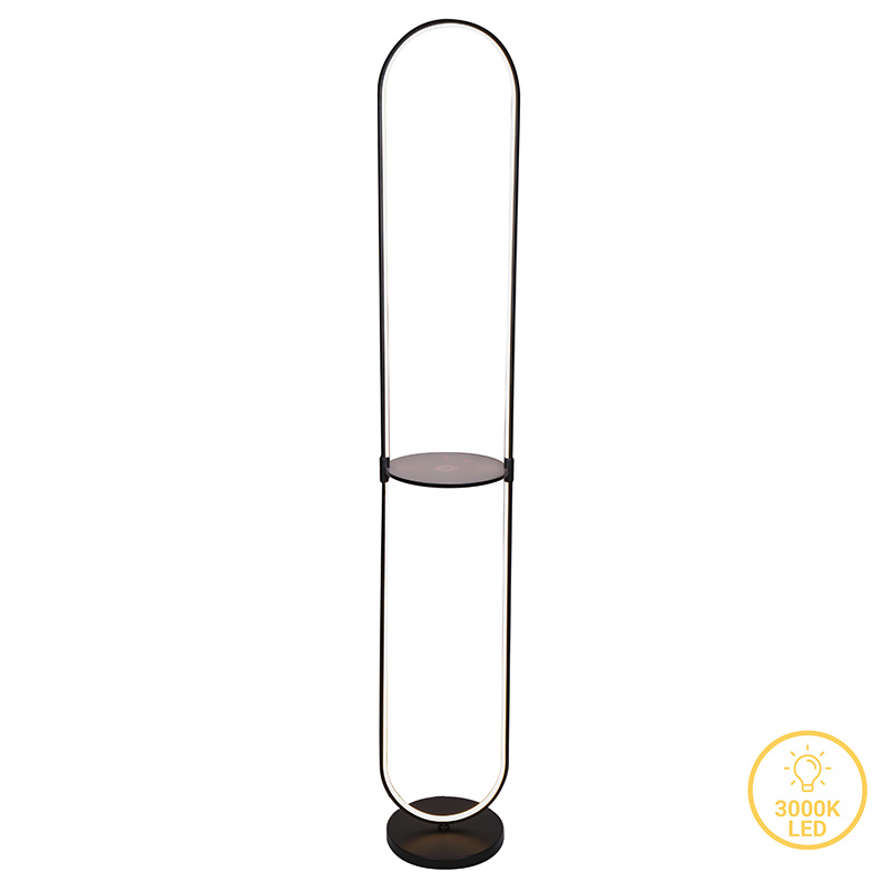 Φωτιστικό δαπέδου Reflect pakoworld LED μαύρο Φ26x165εκ 1