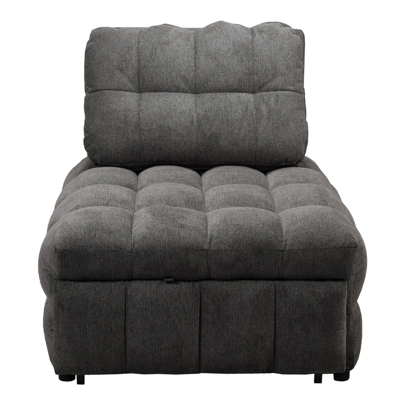 Πολυθρόνα-κρεβάτι Jelica pakoworld γκρι ύφασμα 88x110x86εκ 8