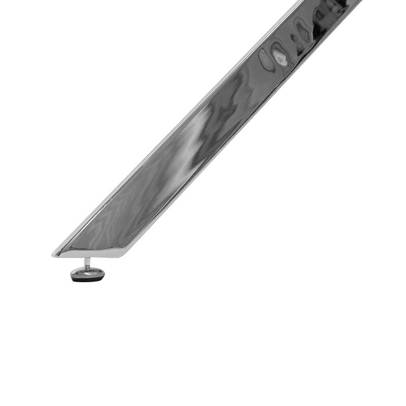 Τραπέζι στρόγγυλο Steve pakoworld με γυάλινη επιφάνεια διαφανές Φ120x74,5εκ 5