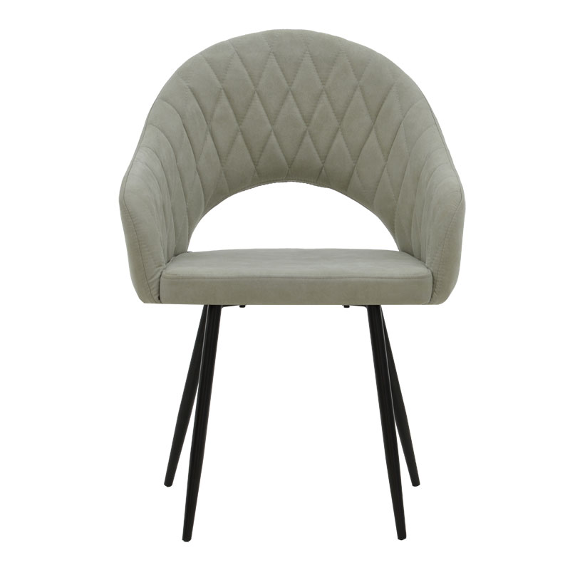 Πολυθρόνα Macie pakoworld ύφασμα antique γκρι-μαύρο 58x50x85εκ 4