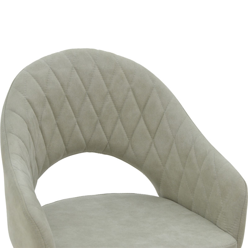 Πολυθρόνα Macie pakoworld ύφασμα antique γκρι-μαύρο 58x50x85εκ 5