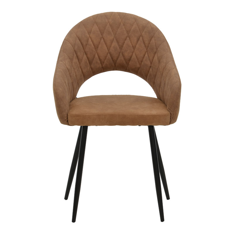 Πολυθρόνα Macie pakoworld ύφασμα καφέ antique-μαύρο 58x50x85εκ 4
