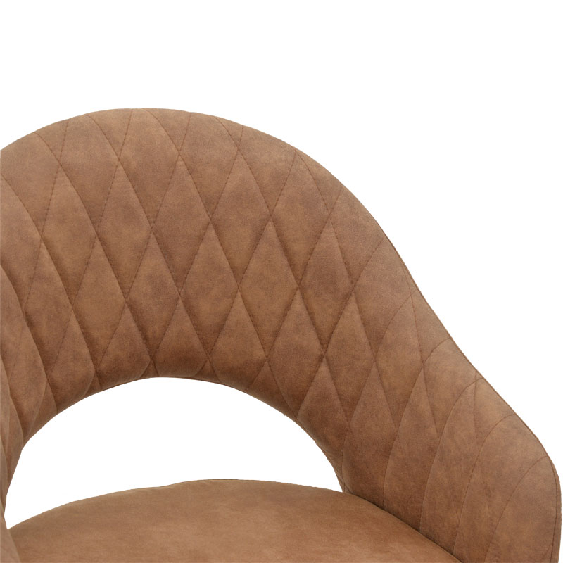 Πολυθρόνα Macie pakoworld ύφασμα καφέ antique-μαύρο 58x50x85εκ 5