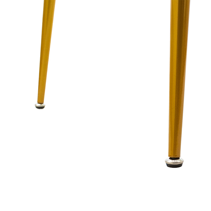 Τραπέζι Paris pakoworld οβάλ γυαλί 8mm λευκό μαρμάρου-χρυσό 150x80x75εκ 5