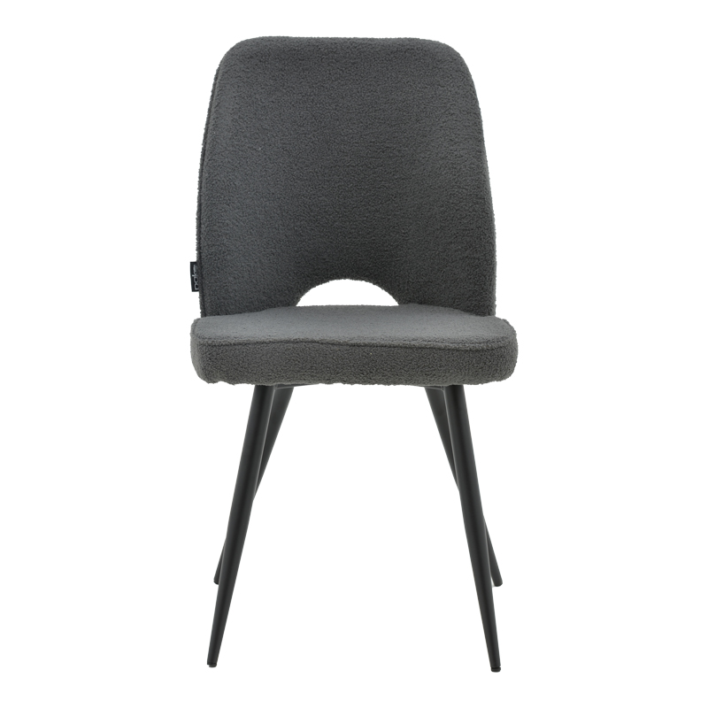 Καρέκλα Renish pakoworld μπουκλέ γκρι-μεταλλικό μαύρο πόδι 49x59x86εκ 4