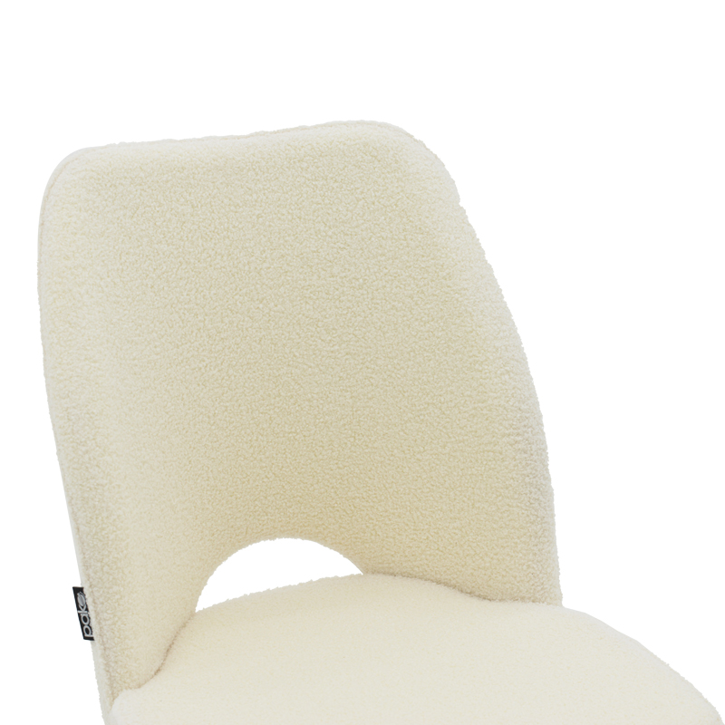 Καρέκλα Renish pakoworld μπουκλέ λευκό-μεταλλικό μαύρο πόδι 49x59x86εκ 6