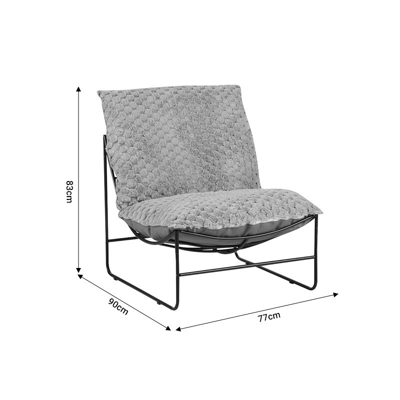 Πολυθρόνα Chopie pakoworld ύφασμα ανοιχτό πράσινο-μαύρο πόδι 77x90x83εκ 7