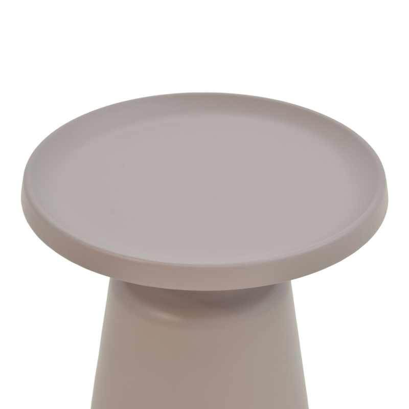 Βοηθητικό τραπέζι Ginoze Inart cappuccino μέταλλο Φ50x50εκ 3
