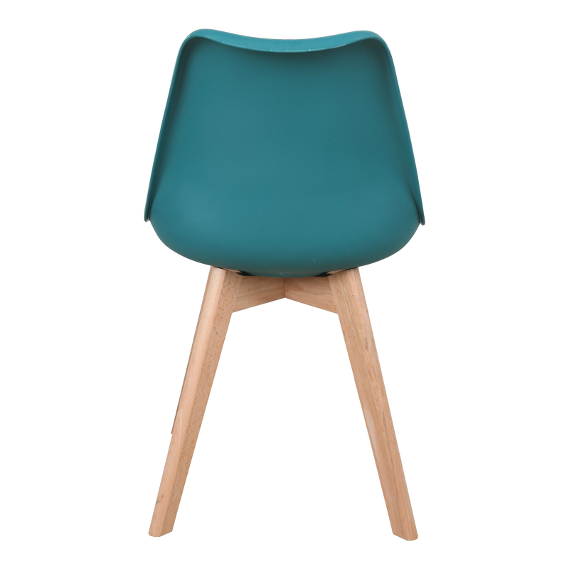 Καρέκλα Gaston pakoworld PP-PU μπλε απόχρωση- φυσικό πόδι 43x51x75εκ 6