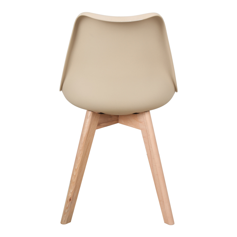 Καρέκλα Gaston pakoworld PP-PU taupe απόχρωση- φυσικό πόδι 43x51x75εκ 6