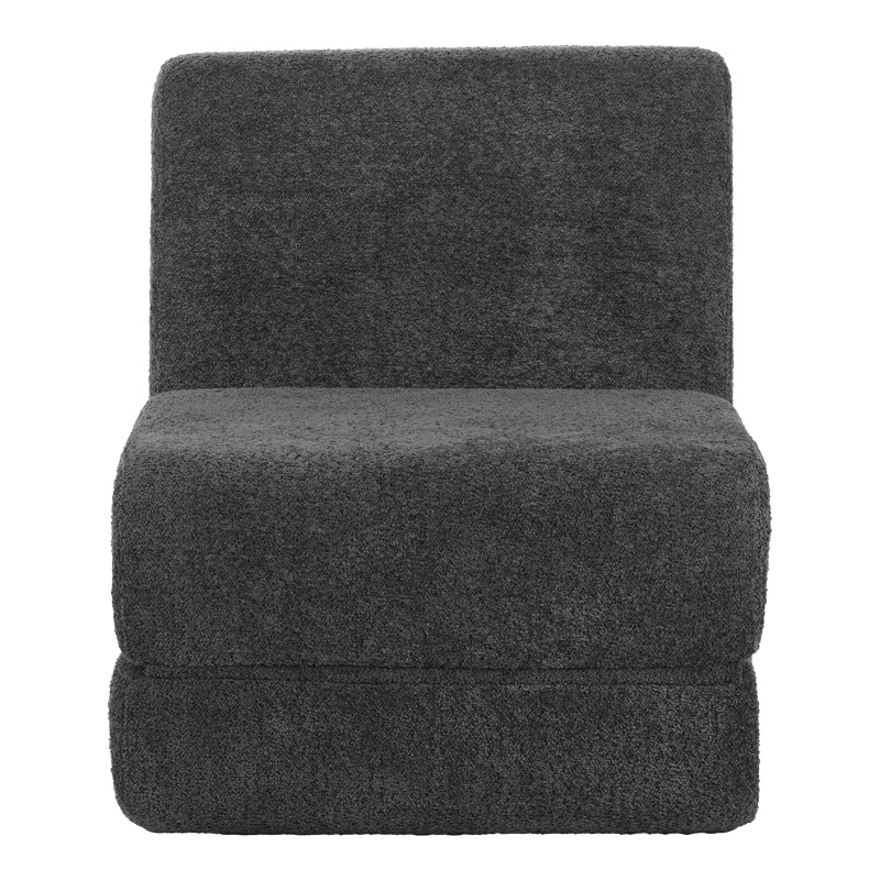 Πολυθρόνα-Κρεβάτι Ferderina pakoworld ύφασμα σε ανθρακί απόχρωση 66x102x73εκ 6