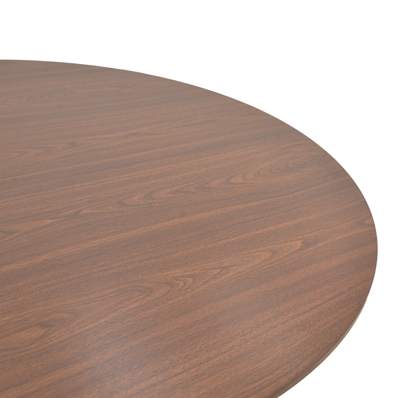 Τραπέζι Karulo pakoworld mdf σε καρυδί απόχρωση Φ120x76εκ 4
