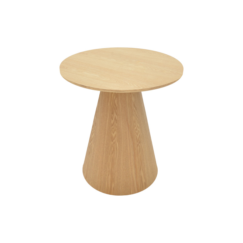 Βοηθητικό τραπέζι Donda pakoworld mdf-μέταλλο sonoma Φ45x46εκ 3