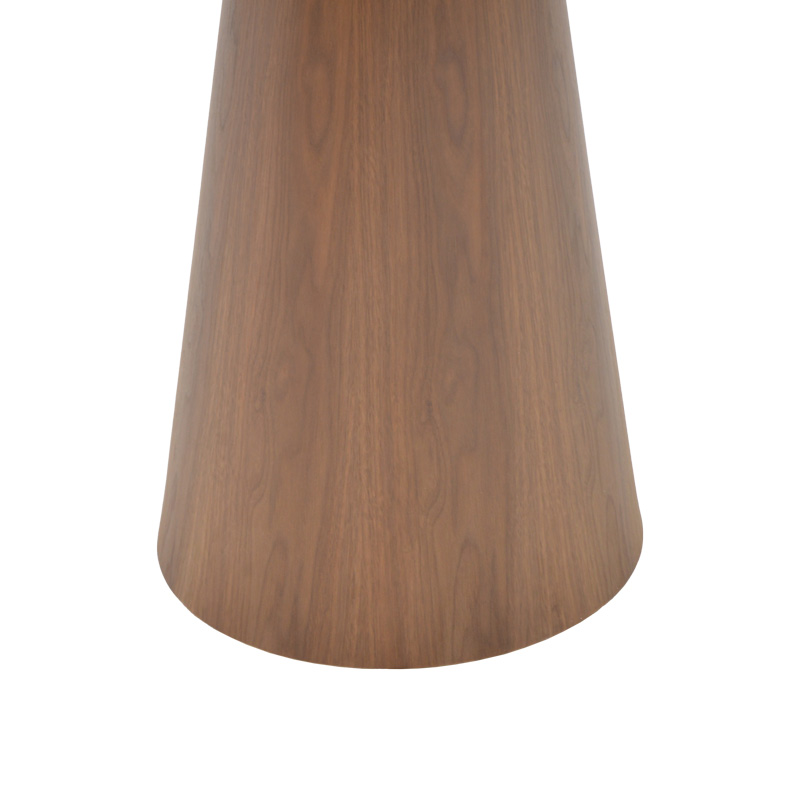 Βοηθητικό τραπέζι Donda pakoworld mdf-μέταλλο καρυδί Φ45x46εκ 4