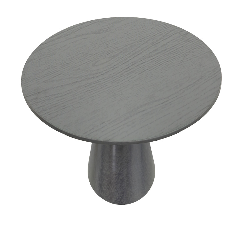 Tραπέζι Donda pakoworld mdf μαύρο Φ100x76εκ 3