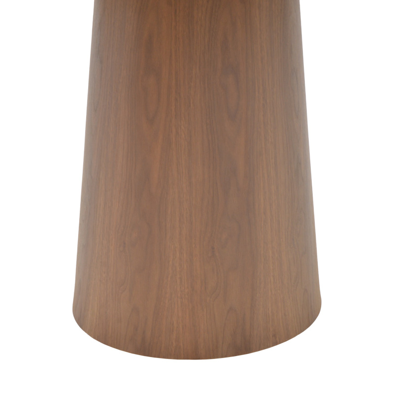 Tραπέζι Donda pakoworld mdf καρυδί Φ100x76εκ 3