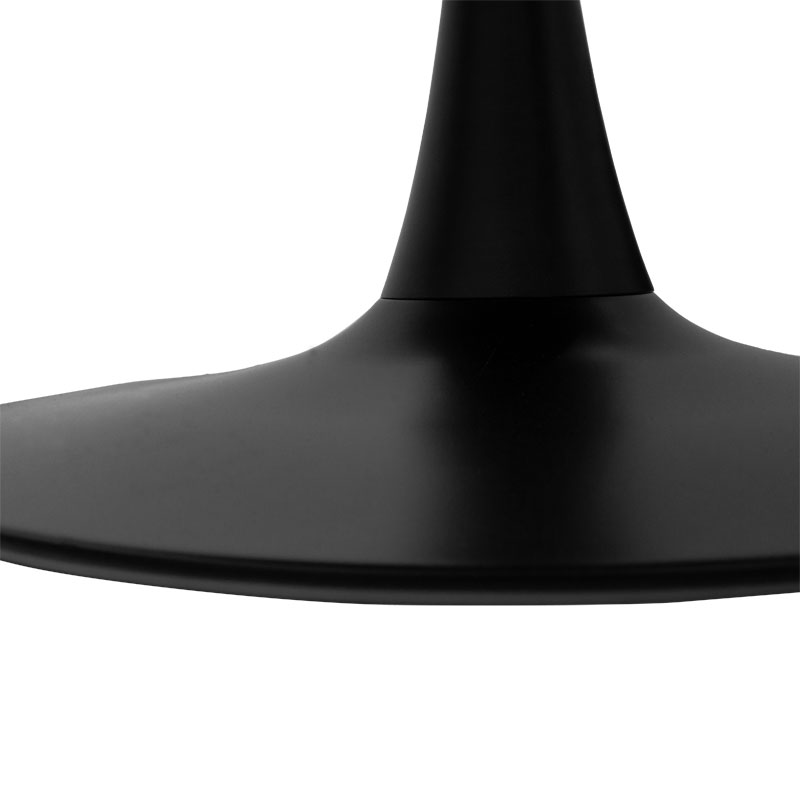 Tραπέζι Balou pakoworld mdf σε μαύρη απόχρωση Φ120x73εκ 4