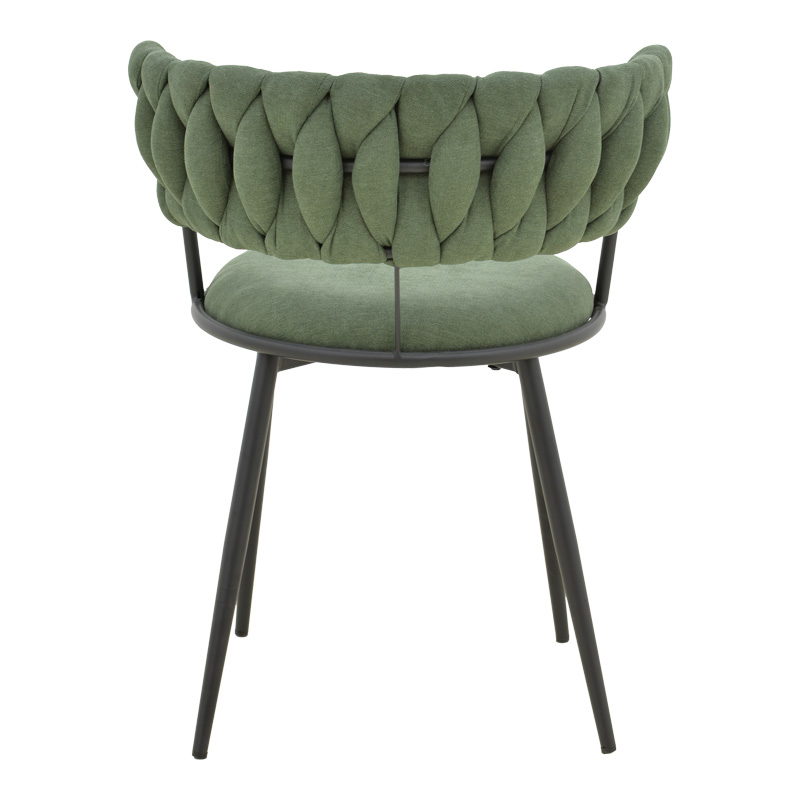 Πολυθρόνα Alkia I pakoworld ύφασμα σε χακί απόχρωση- πόδι μαύρο μέταλλο 57x58.5x72εκ 5