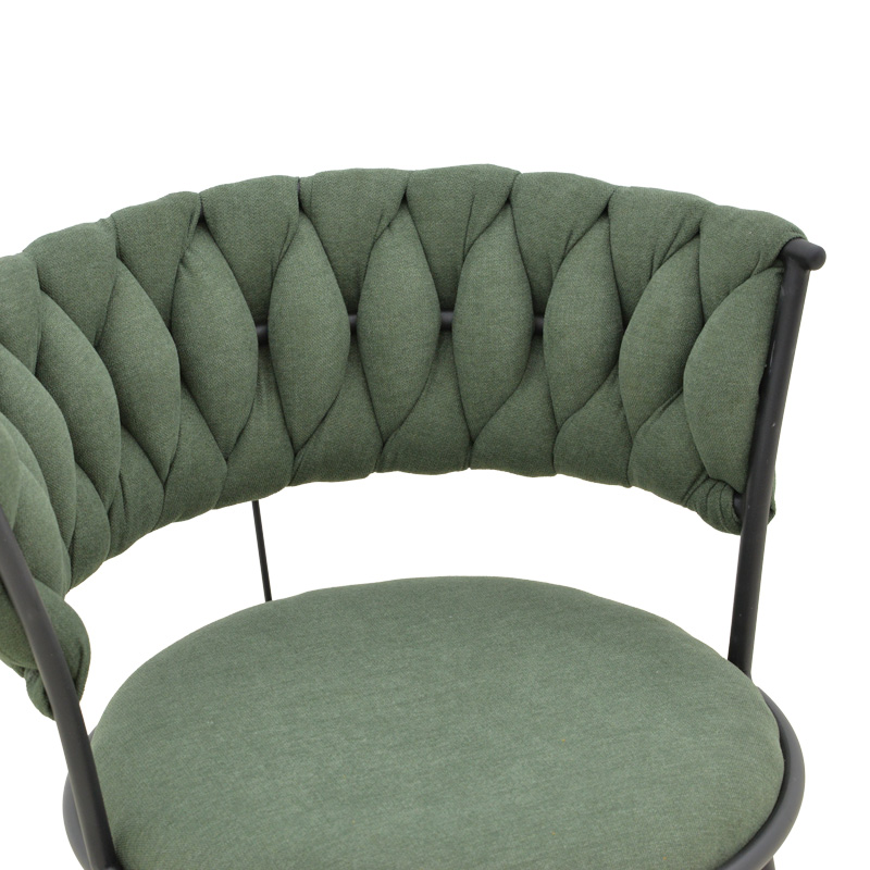 Πολυθρόνα Alkia I pakoworld ύφασμα σε χακί απόχρωση- πόδι μαύρο μέταλλο 57x58.5x72εκ 6