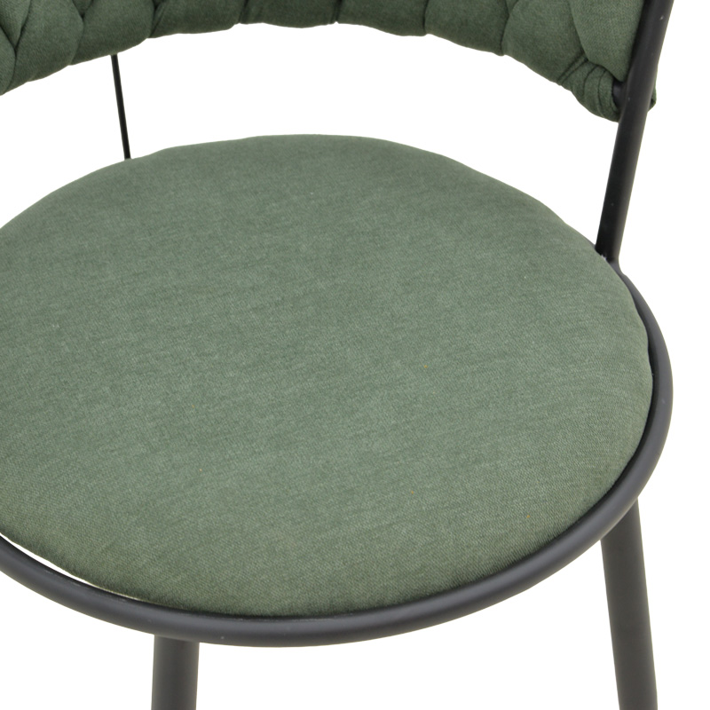 Πολυθρόνα Alkia I pakoworld ύφασμα σε χακί απόχρωση- πόδι μαύρο μέταλλο 57x58.5x72εκ 7