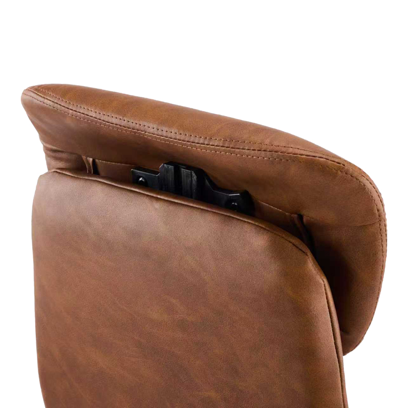 Καρέκλα γραφείου διευθυντή Ferka pakoworld καφέ pu 64x71x120-128εκ 8