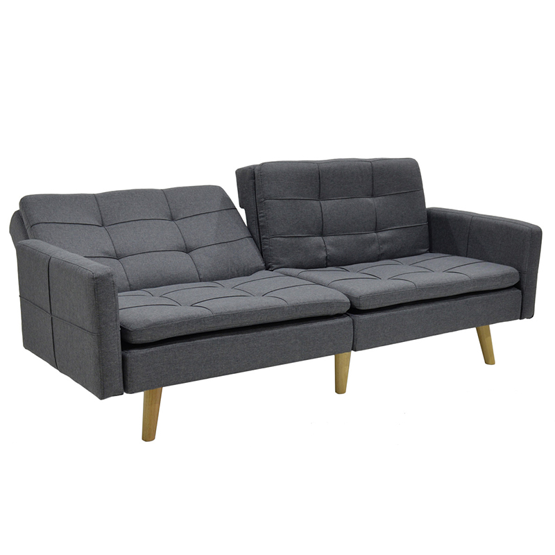 Καναπές-κρεβάτι Flexible pakoworld σε ανθρακί ύφασμα 198x87x76εκ 5