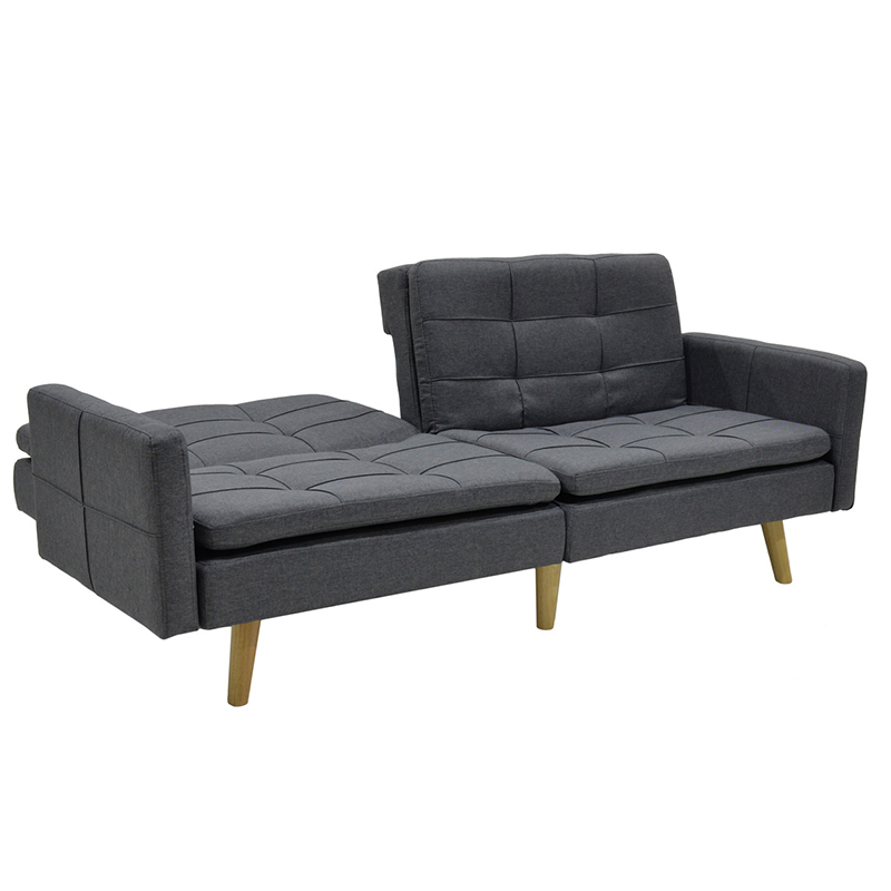 Καναπές-κρεβάτι Flexible pakoworld σε ανθρακί ύφασμα 198x87x76εκ 6