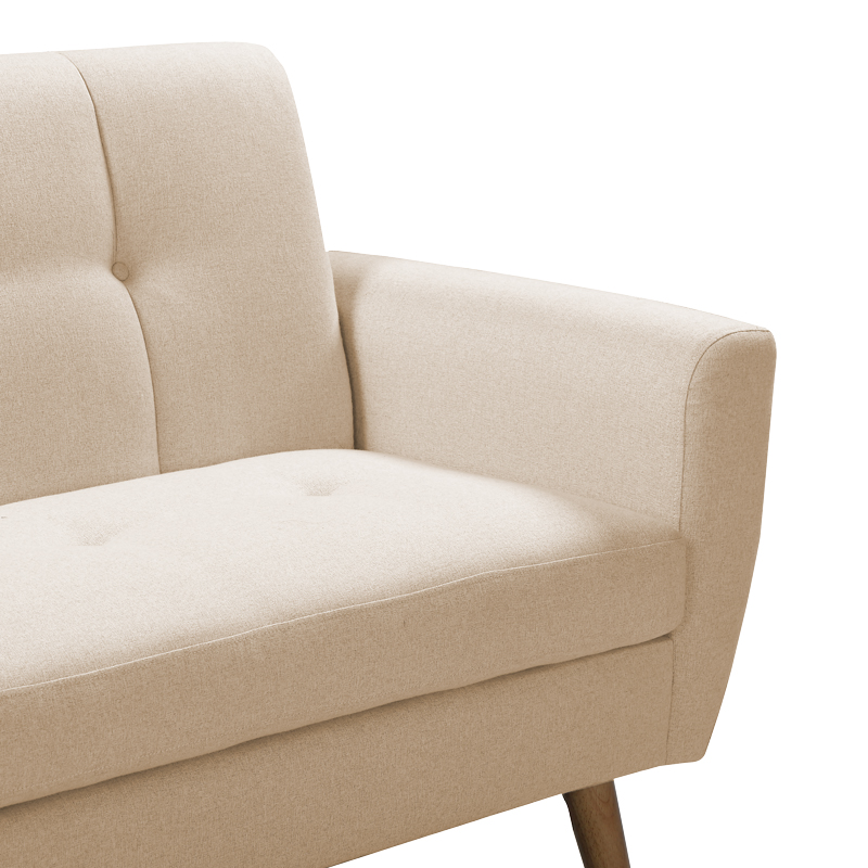 Καναπές Decency pakoworld 2θέσιος ύφασμα μπεζ 149x75x86εκ 4