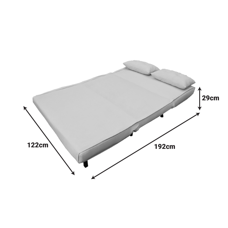 Καναπές-κρεβάτι Josuane pakoworld διθέσιος ανθρακί βελούδο και ξύλινο πόδι σε φυσική απόχρωση 122x80x81εκ 6