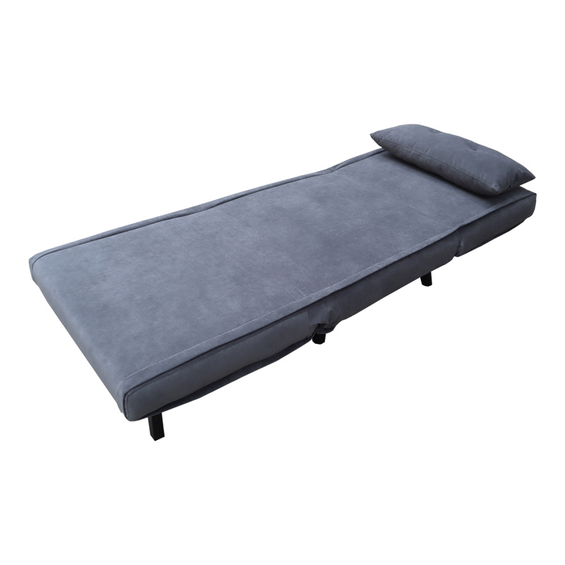 Πολυθρόνα-κρεβάτι Josuane pakoworld ανθρακί βελούδο και ξύλινο πόδι σε μαύρη απόχρωση 78x80x81εκ 3