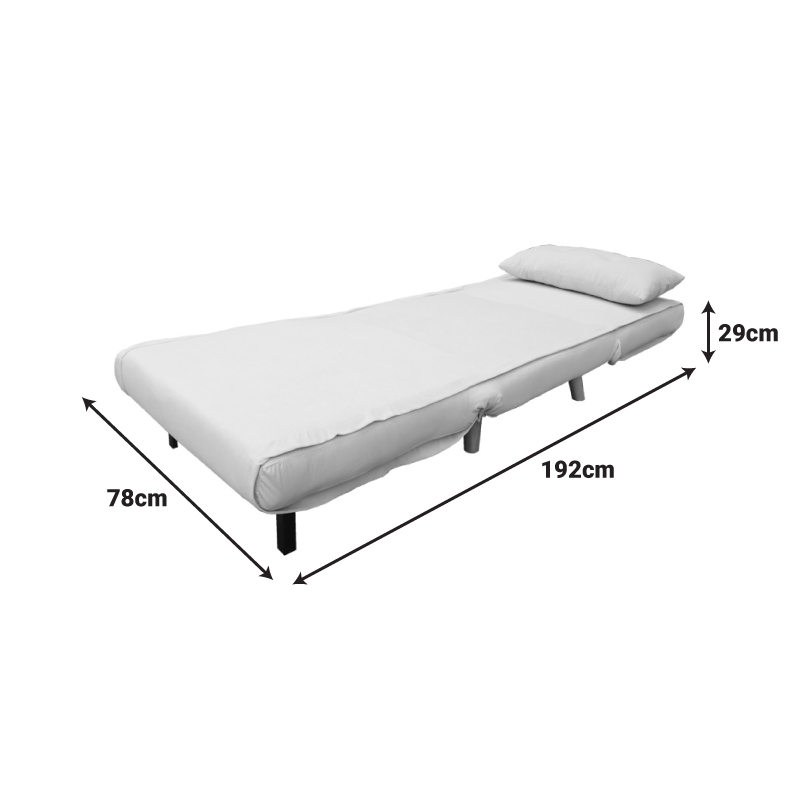 Πολυθρόνα-κρεβάτι Josuane I pakoworld ύφασμα σε ανθρακί απόχρωση 78x80x81εκ 7