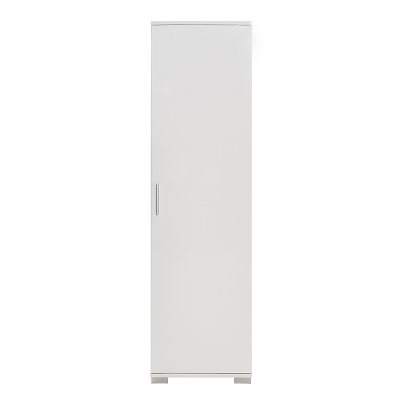 Ντουλάπι-στήλη Chad1 pakoworld λευκό gloss 45x32x169εκ 4