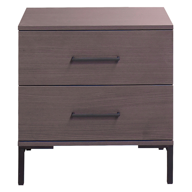 Κομοδίνο Calliope pakoworld με 2 συρτάρια wenge-μαύρο 55x44x57εκ 3