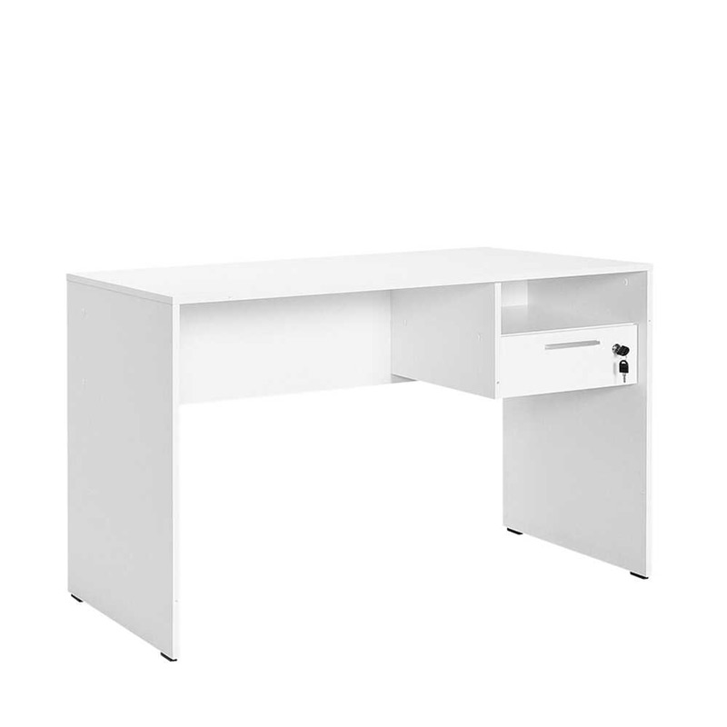 Γραφείο εργασίας Concept I pakoworld σε λευκή diamont απόχρωση 120x60x75εκ 1