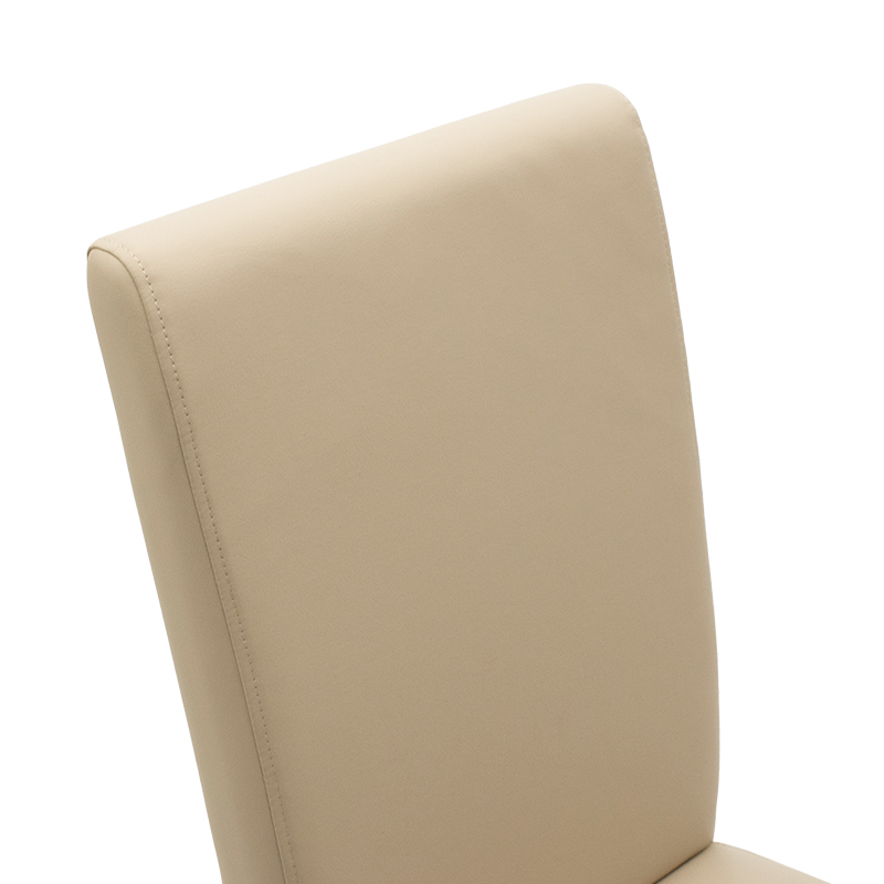 Καρέκλα Ditta pakoworld PU εκρού- πόδι μασίφ ξύλο sonoma 5