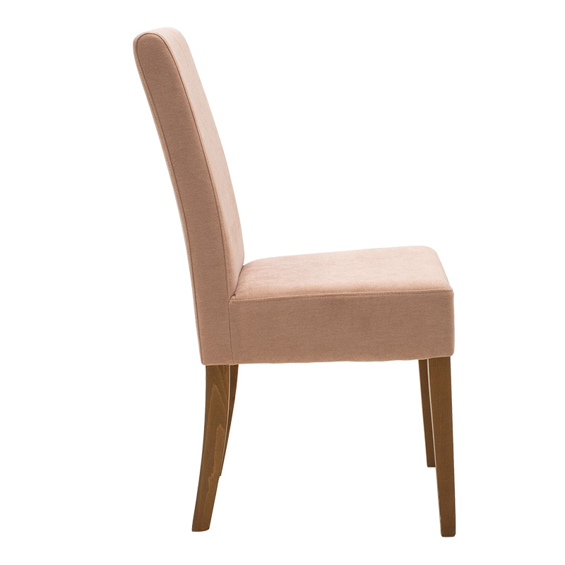 Καρέκλα Ditta pakoworld ύφασμα σάπιο μήλο-πόδι μασίφ ξύλο καρυδί 4