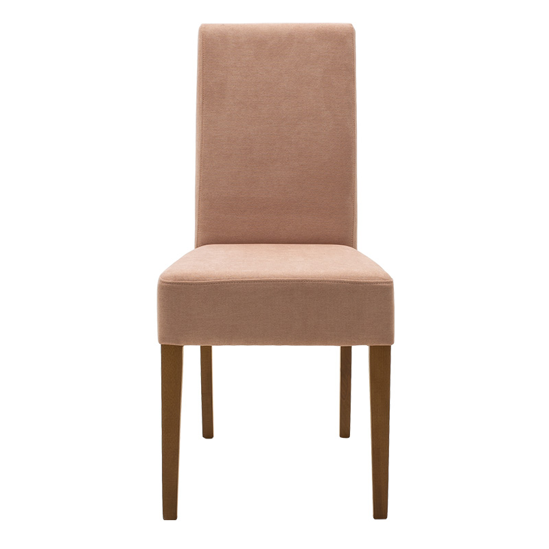 Καρέκλα Ditta pakoworld ύφασμα σάπιο μήλο-πόδι μασίφ ξύλο καρυδί 5