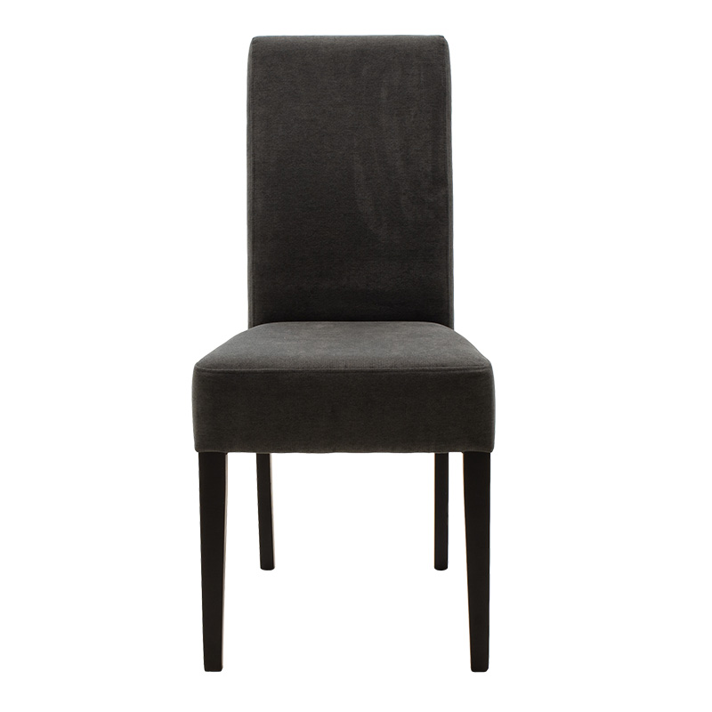 Καρέκλα Ditta pakoworld ανθρακί ύφασμα - πόδια ξύλο μασίφ wenge 5