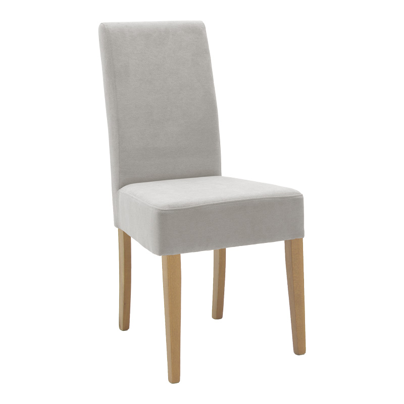 Καρέκλα Ditta pakoworld ύφασμα γκρι-πόδι sonoma 44x56x96εκ 1