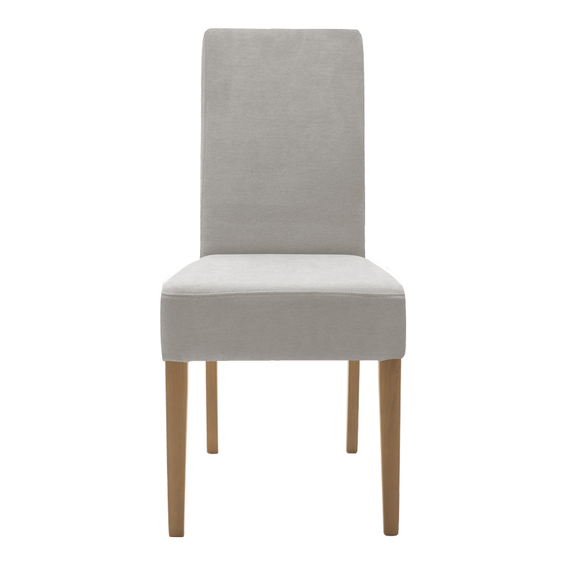 Καρέκλα Ditta pakoworld ύφασμα γκρι-πόδι sonoma 44x56x96εκ 4