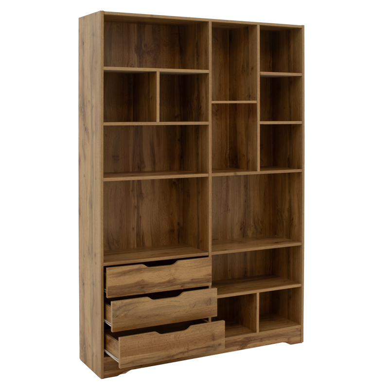 Βιβλιοθήκη Lucinda pakoworld oak 120x29.8x180.5εκ 3