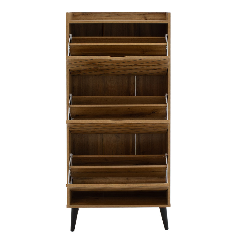Παπουτσοθήκη Thelma pakoworld 12 ζεύγων oak 60x23.8x131.6εκ 5