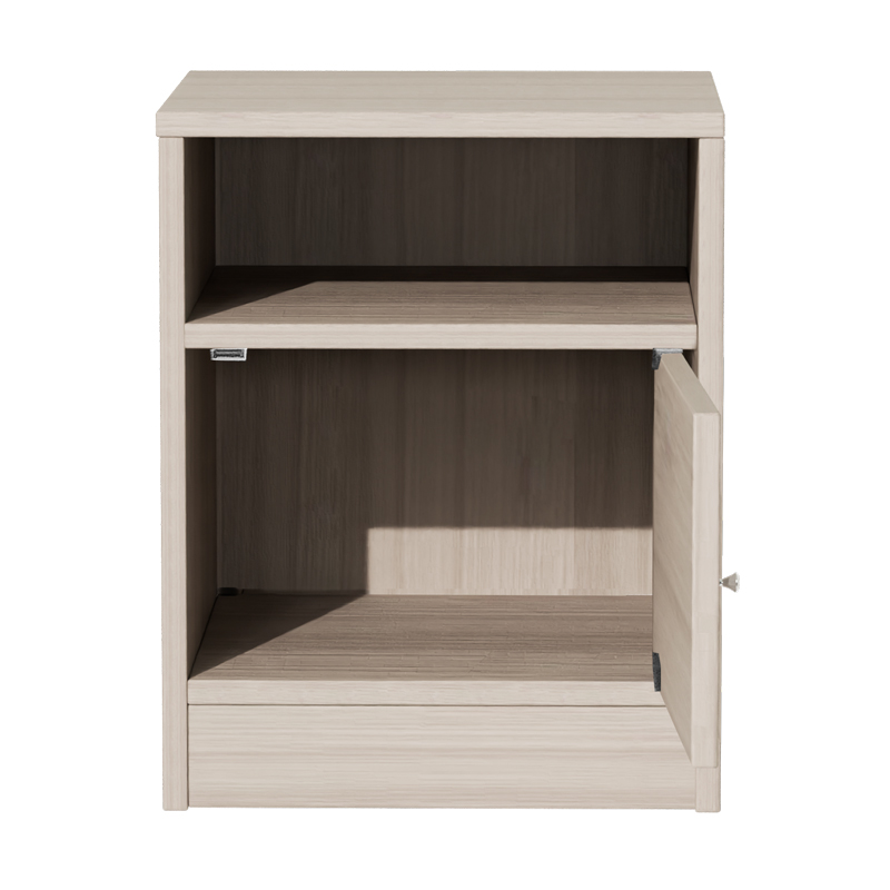 Κομοδίνο Foly pakoworld με ένα ντουλάπι γκρι oak 40x40x50εκ 4