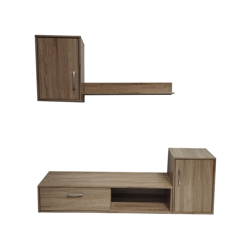 Σύνθετο σαλονιού Ranian pakoworld μελαμίνης sonoma 3