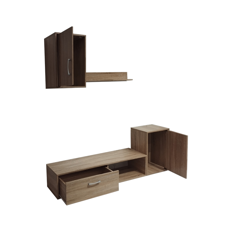 Σύνθετο σαλονιού Ranian pakoworld μελαμίνης sonoma 4