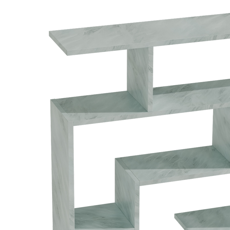 Βιβλιοθήκη Nardy pakoworld λευκό μαρμάρου 125x22x129εκ 2