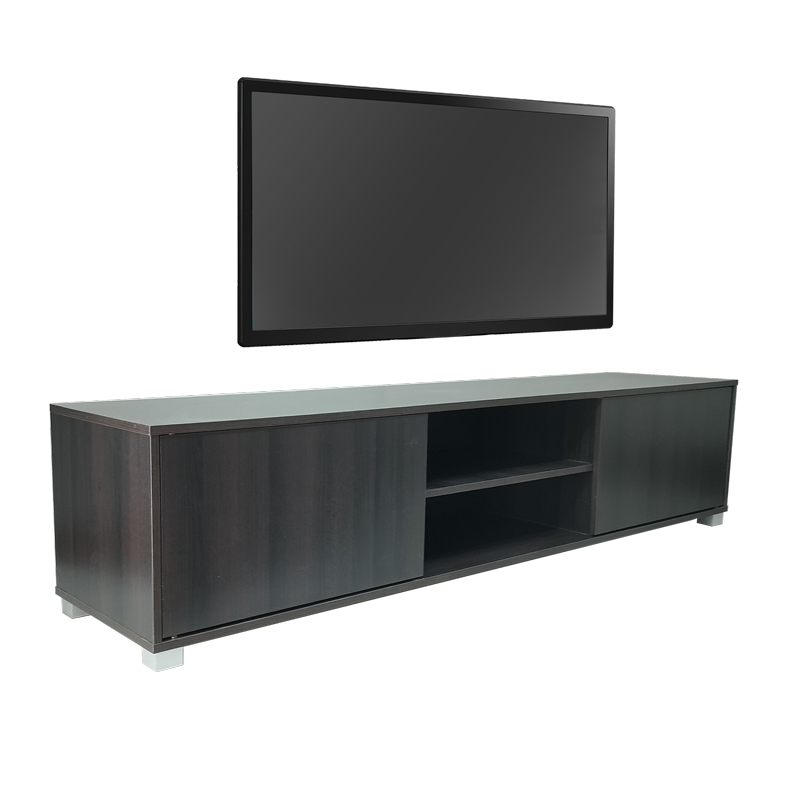 Έπιπλο τηλεόρασης Darion pakoworld μελαμίνης zebrano 180x40x41εκ. 1