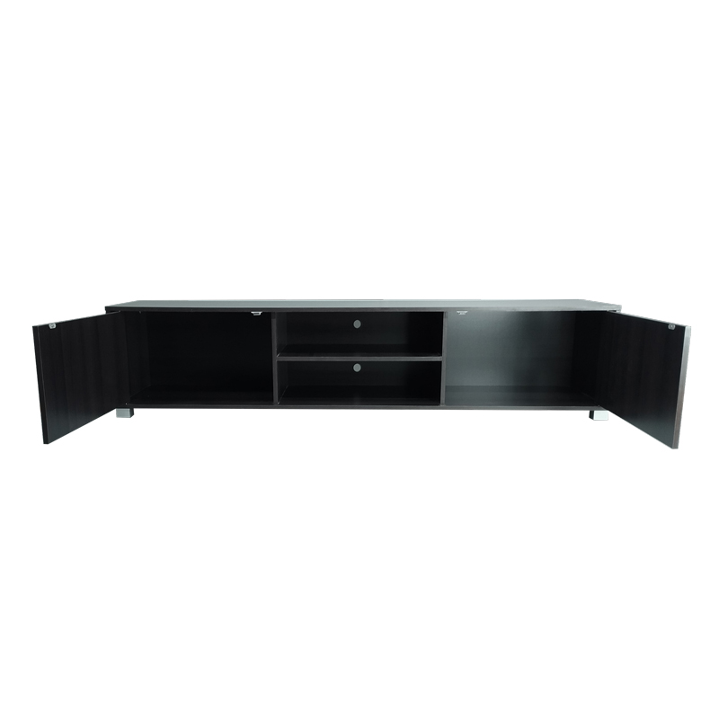 Έπιπλο τηλεόρασης Darion pakoworld μελαμίνης zebrano 180x40x41εκ. 4