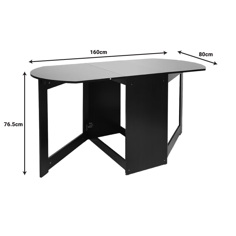 Τραπέζι Nadine pakoworld πολυμορφικό-επεκτεινόμενο wenge 160x80x76.5εκ 6