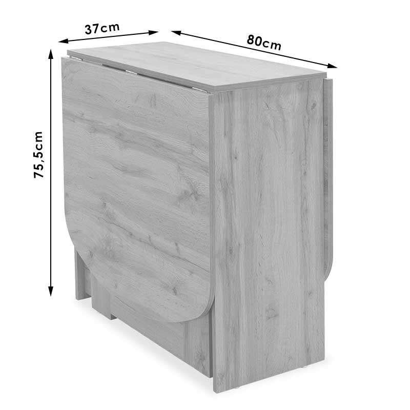 Τραπέζι Nadine pakoworld πολυμορφικό-επεκτεινόμενο wenge 160x80x76.5εκ 8